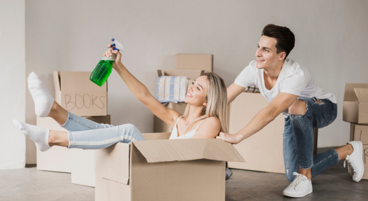 couple moving